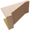 Ekena Millwork 10"W x 20"D x 10"H Wide Burlington Rough Cedar Woodgrain TimberThane Corbel, Primed Tan CORUR10X20X10BURRCPR - alternate 5